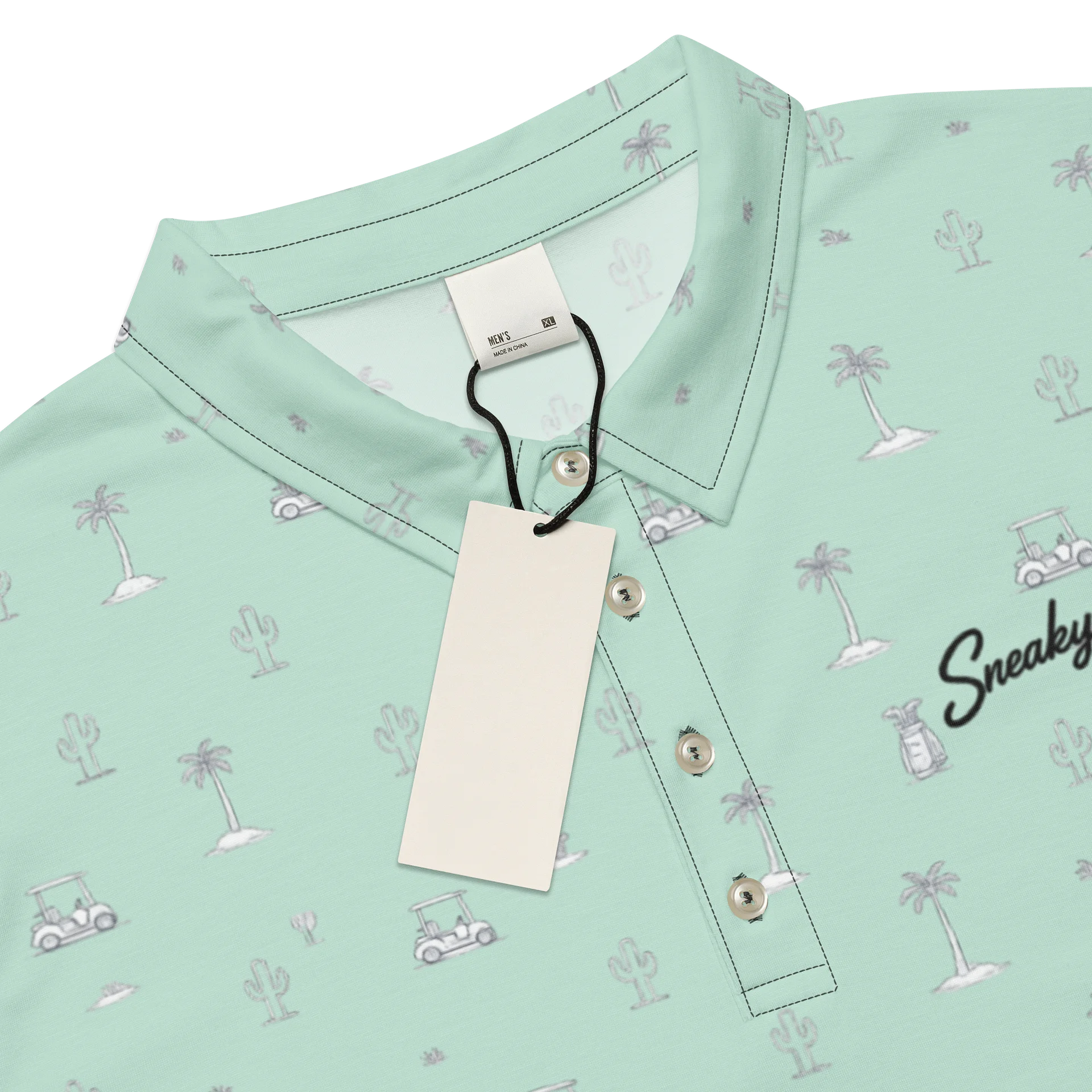NEW Sneaky Golf™ Minty Fresh Desert Polo product image (4)