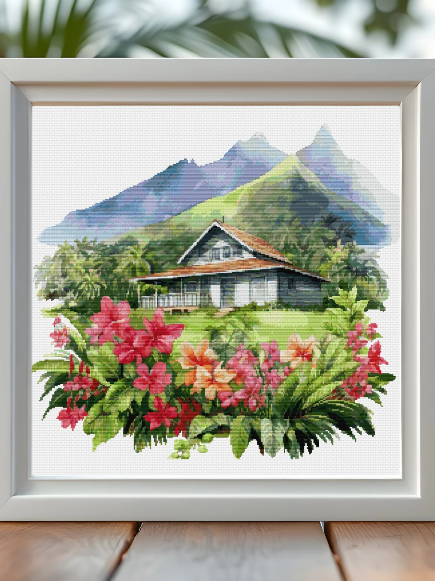 Tropical Retreat Cross Stitch Pattern product image (1)