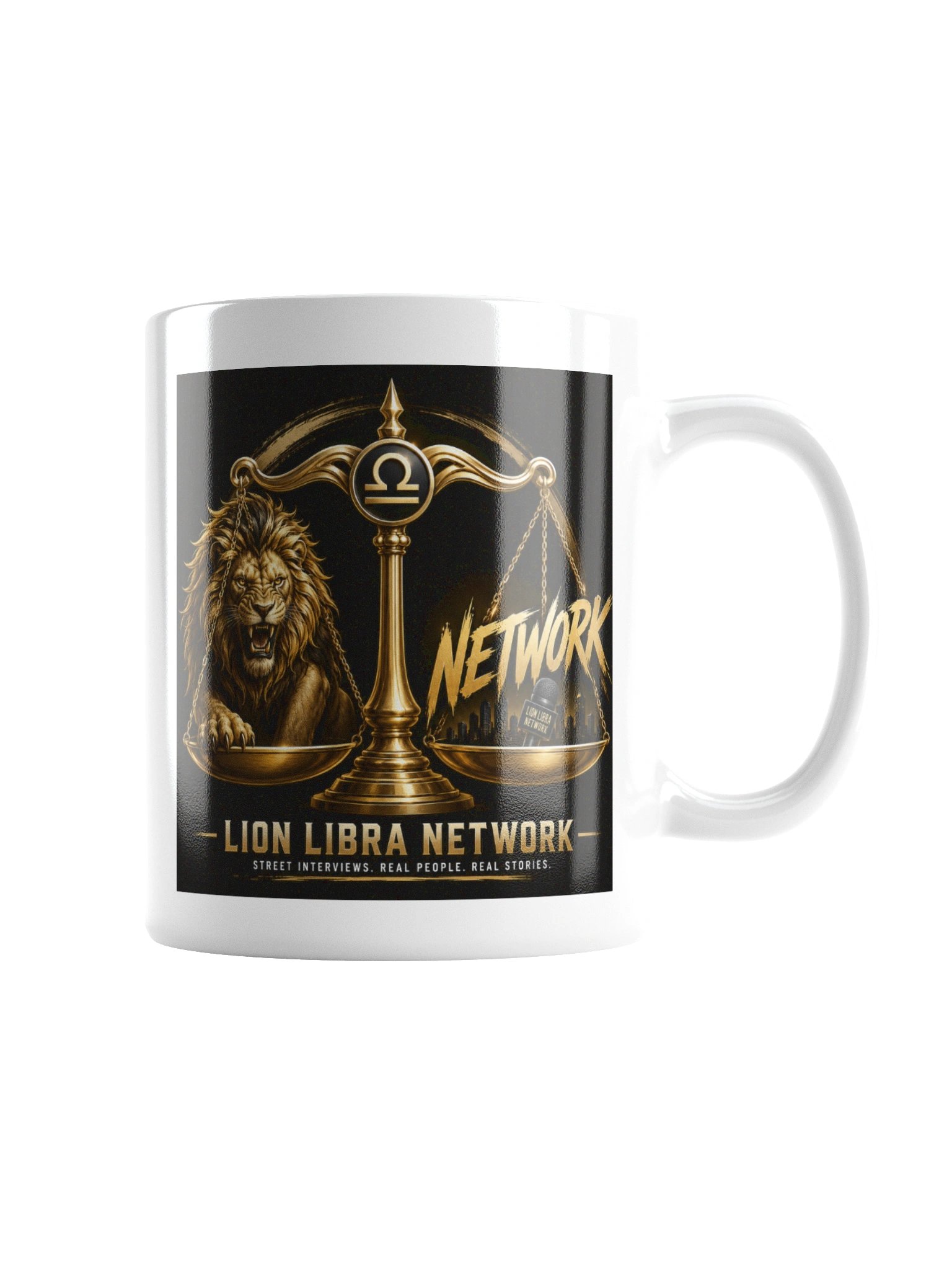 Lion Libra Network White Mug product image (7)