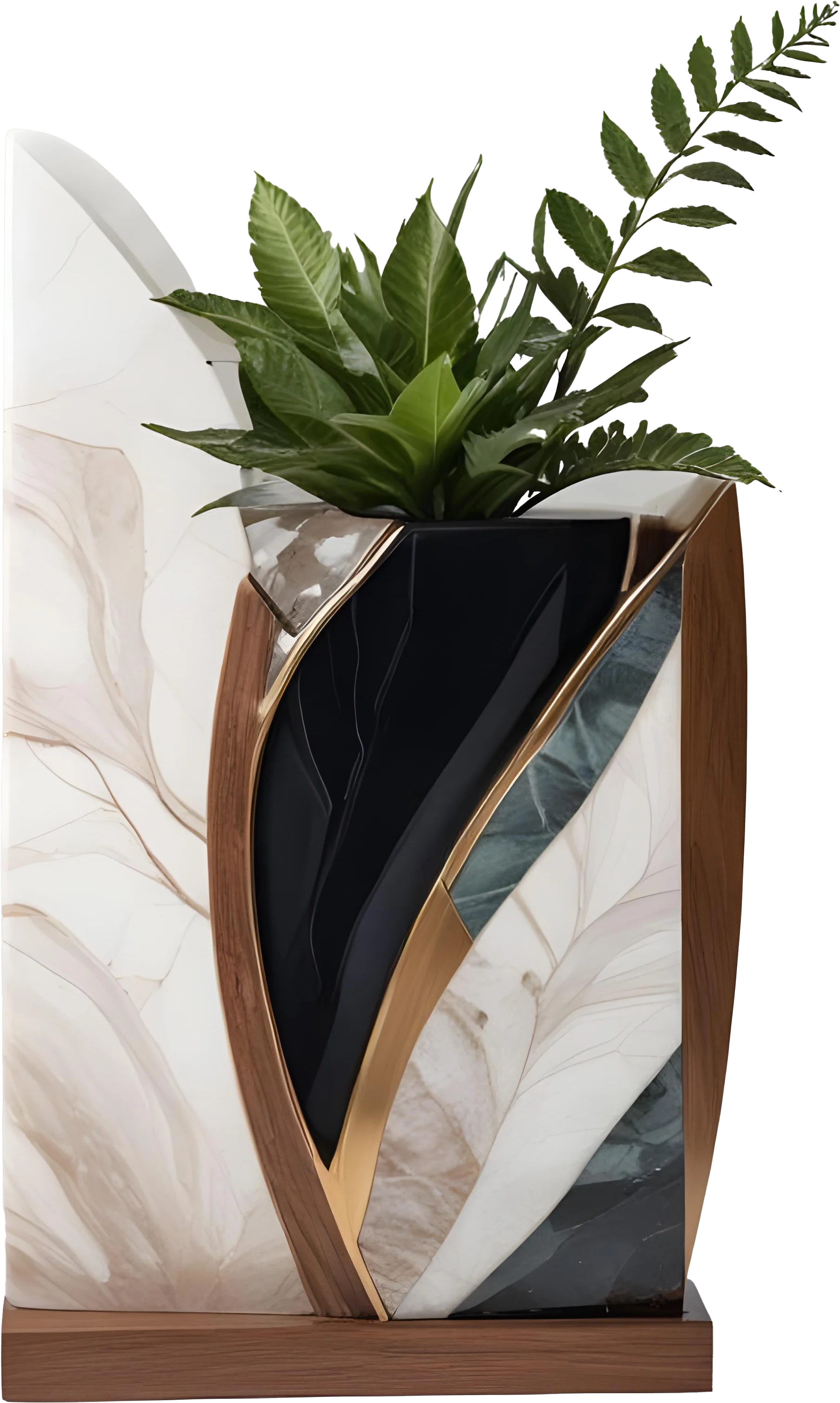 Dream of Eternity – Geometric Elegance Vase PNG product image (1)