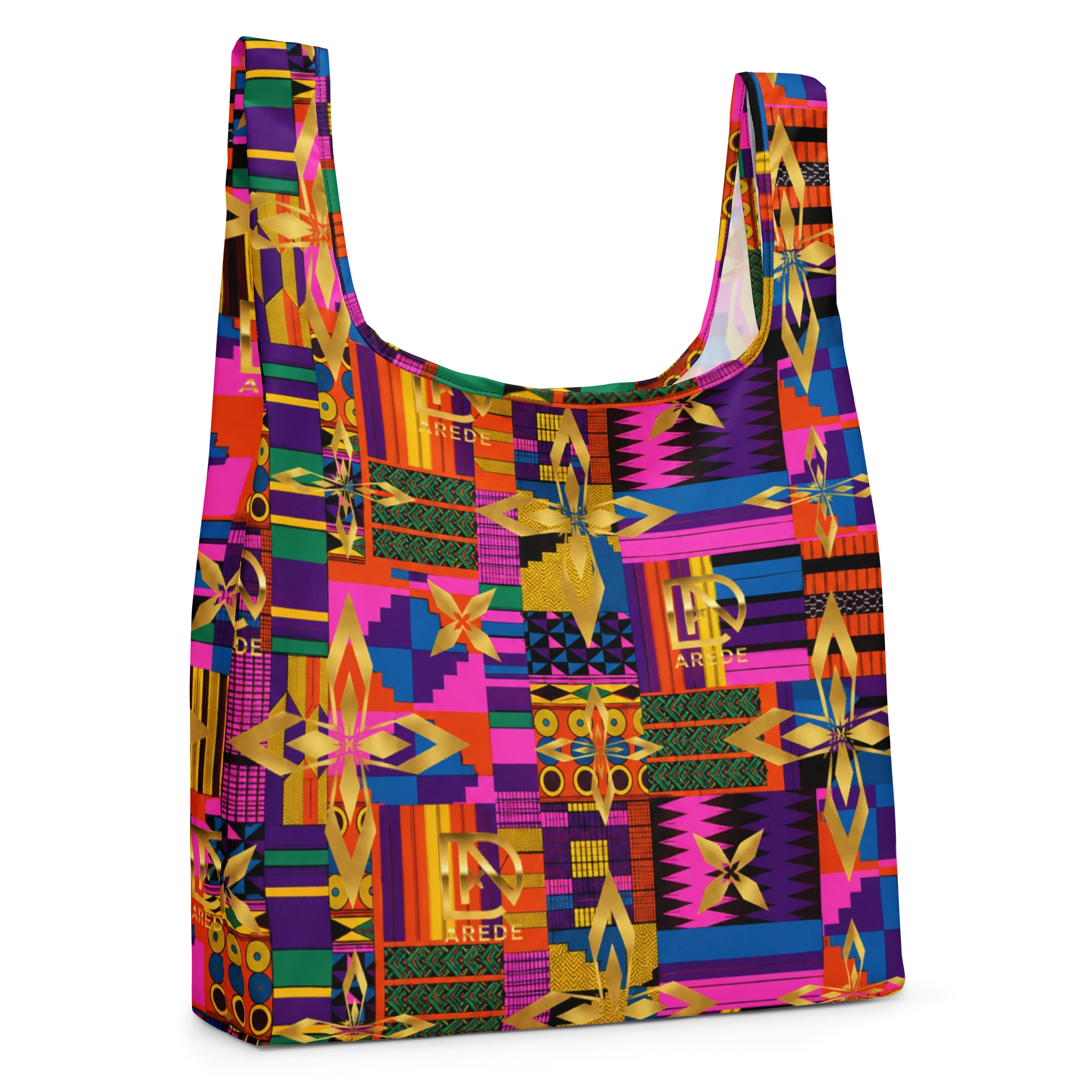 Neon Geometric All-Over Print Tote product image (4)