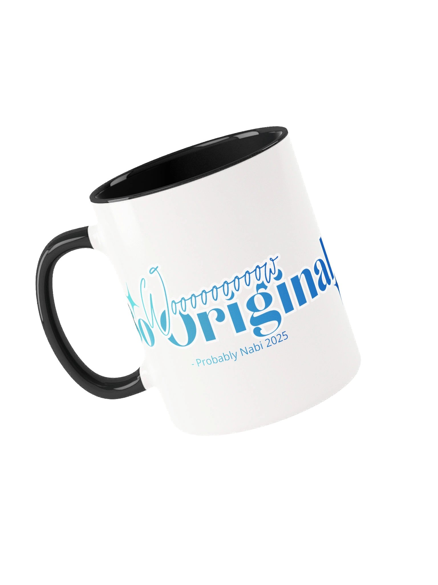 "Wooooooooow, so original" Moon Mermaid Mug (Colored Inside, Right Handed) product image (1)