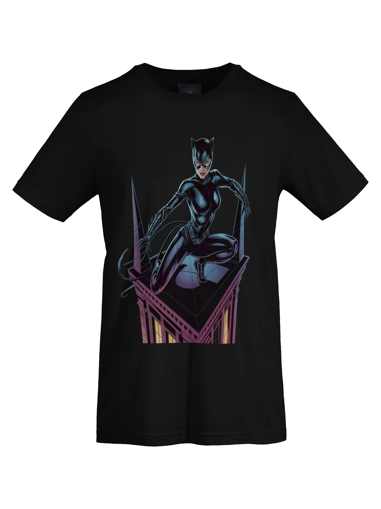 Rooftop Ravager: Catwoman's Feral Strike T-Shirt product image (1)