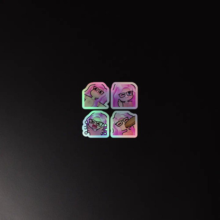 A Holographic Peachy Sticker Pack product image (4)