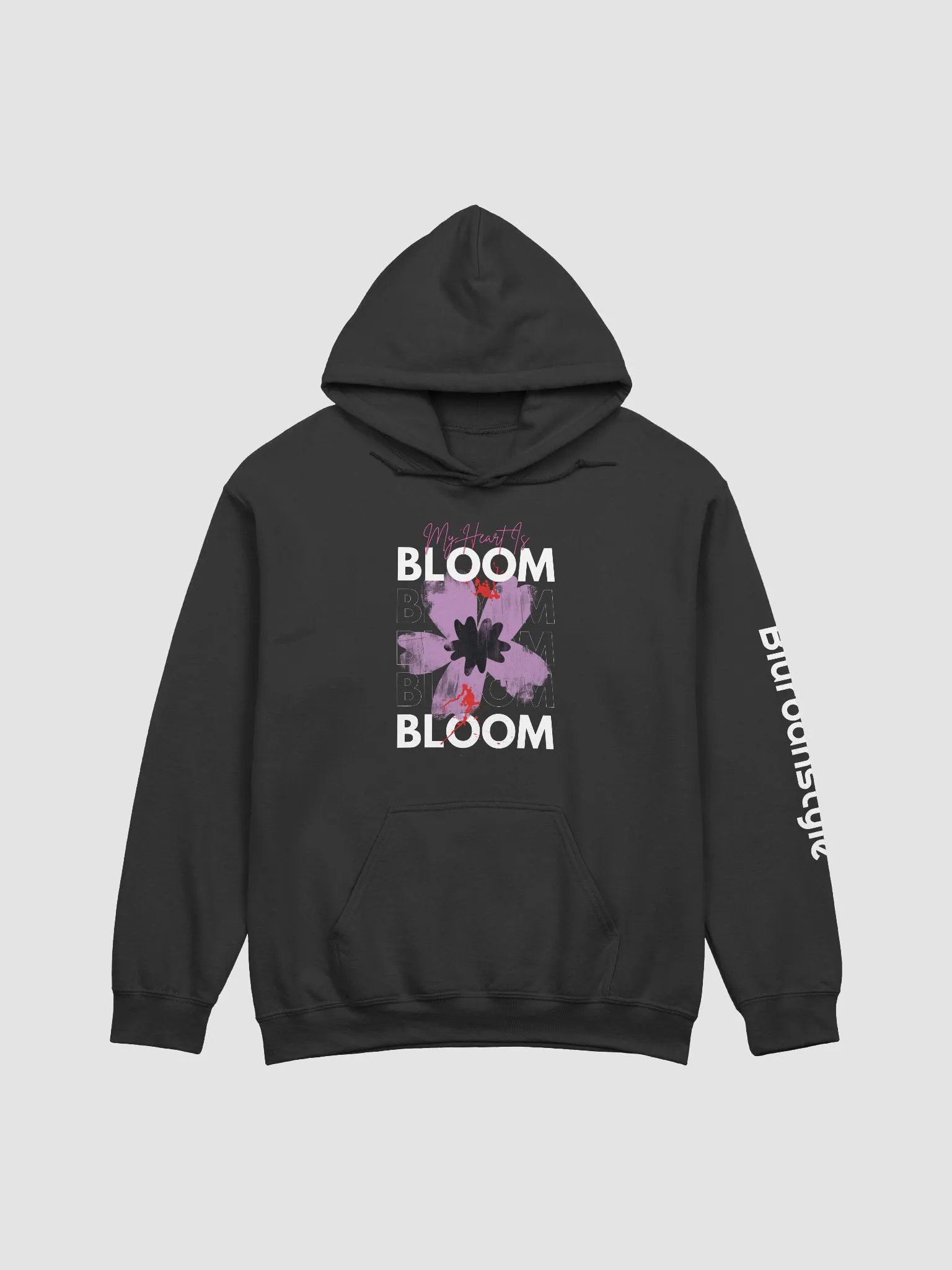 Floral Grunge Heart Hoodie product image (2)
