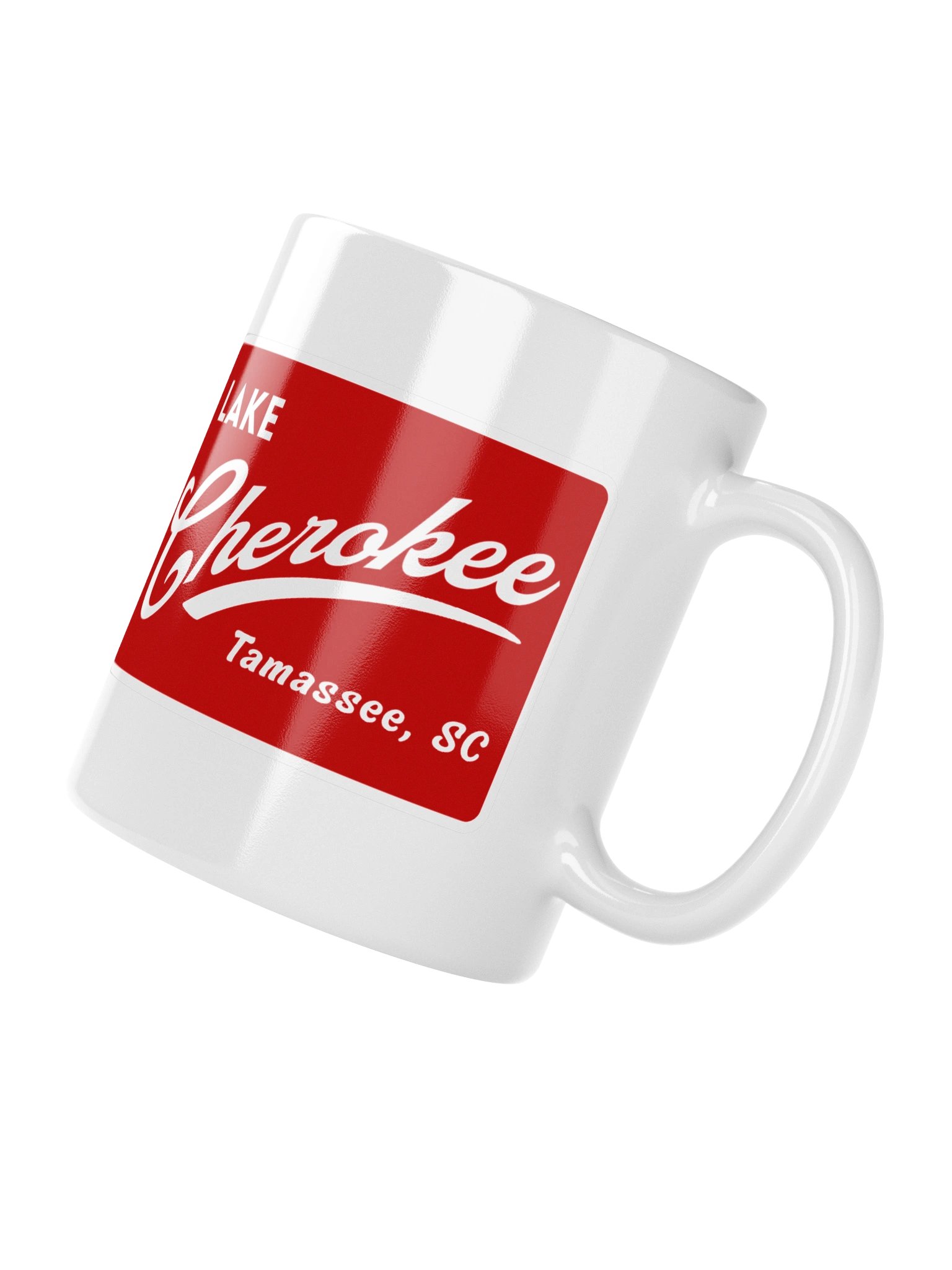 Lake Cherokee Ceramic Mug (Red Swoosh) product image (7)