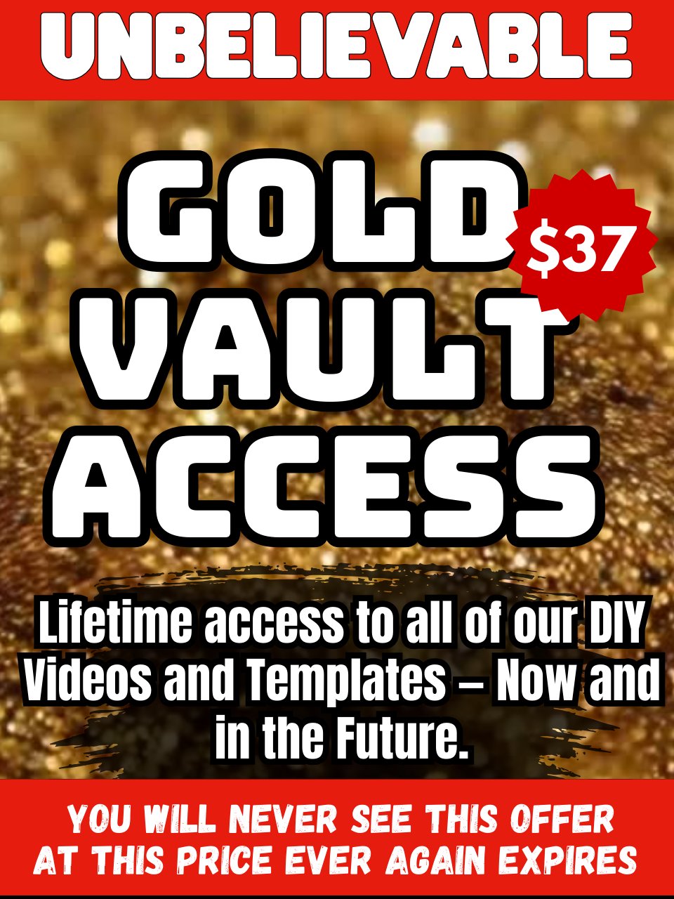 This Black Friday Gold Vault Deal is a One in A Lifetime Offer - Don't Miss it! product image (1)