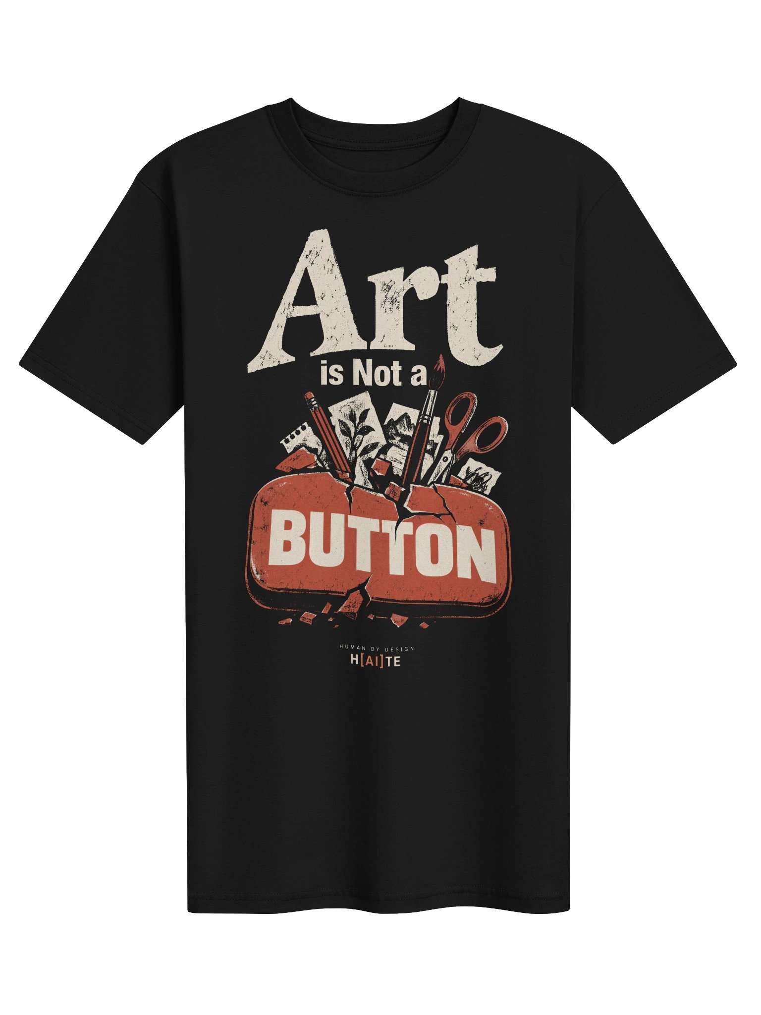 Art Is Not a Button: Broken Button | Heavyweight Tee product image (1)
