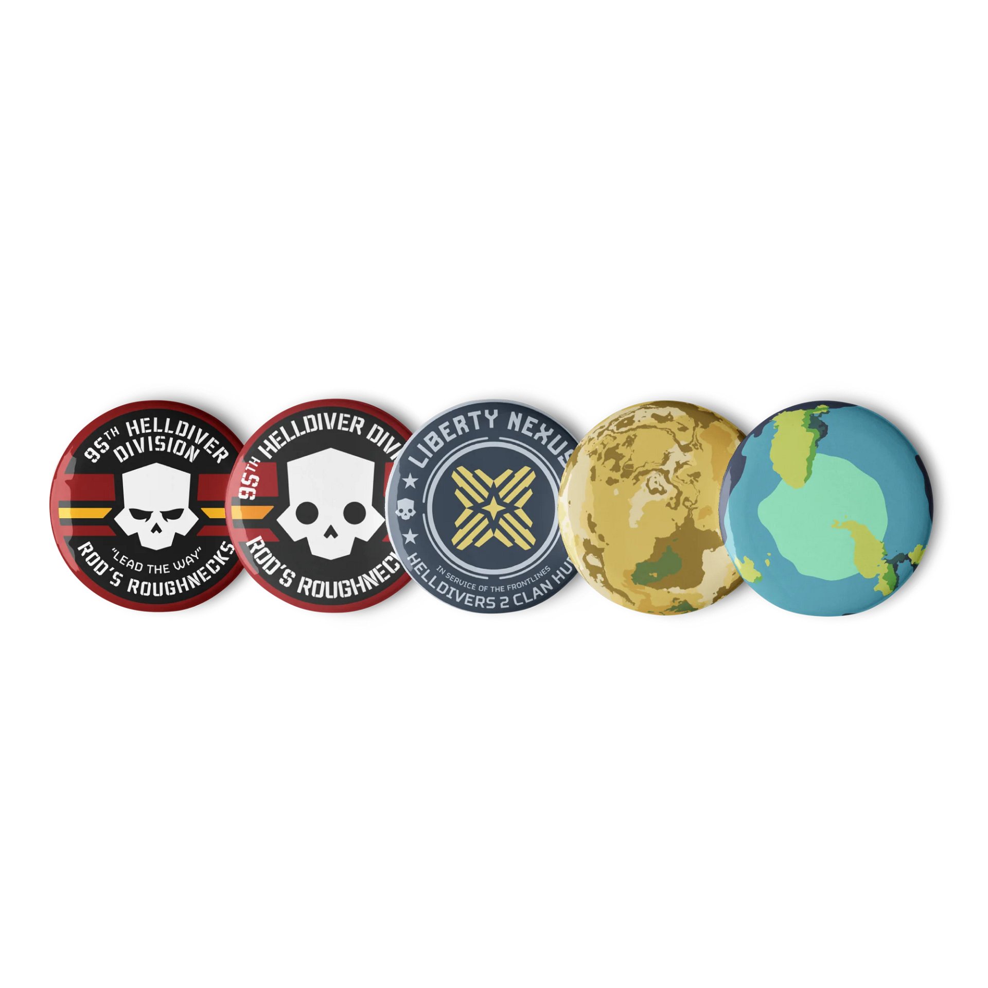 95th Button Pins Set A product image (1)