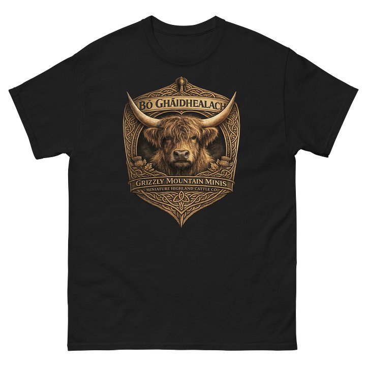 Bò Ghàidhealach T-shirt — Front Logo product image (2)