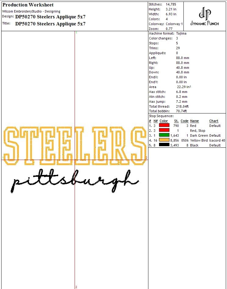 NFL STEELERS APPLIQUE product image (2)