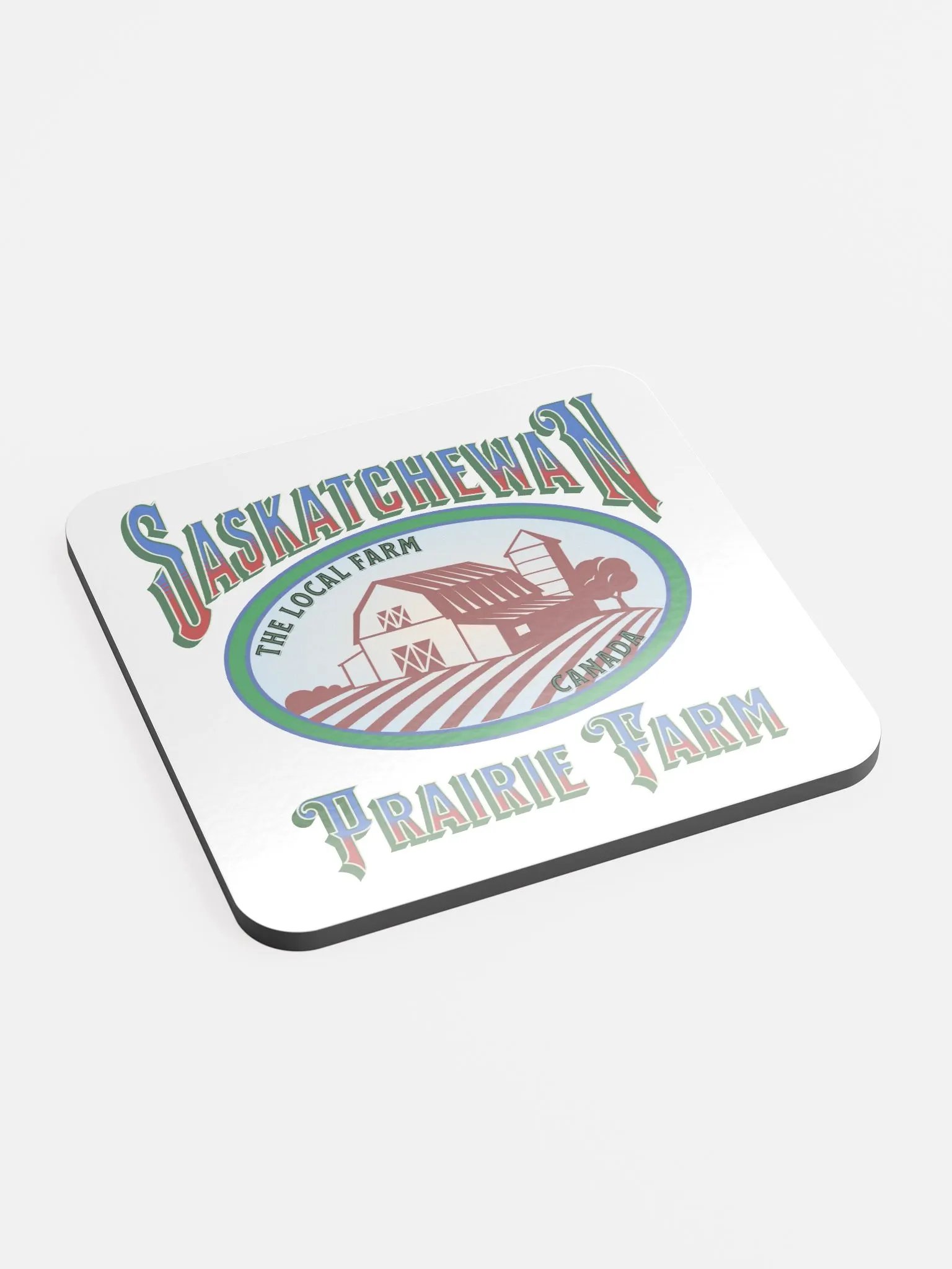 Saskatchewan Prairie Farm Cork Coaster Set product image (3)