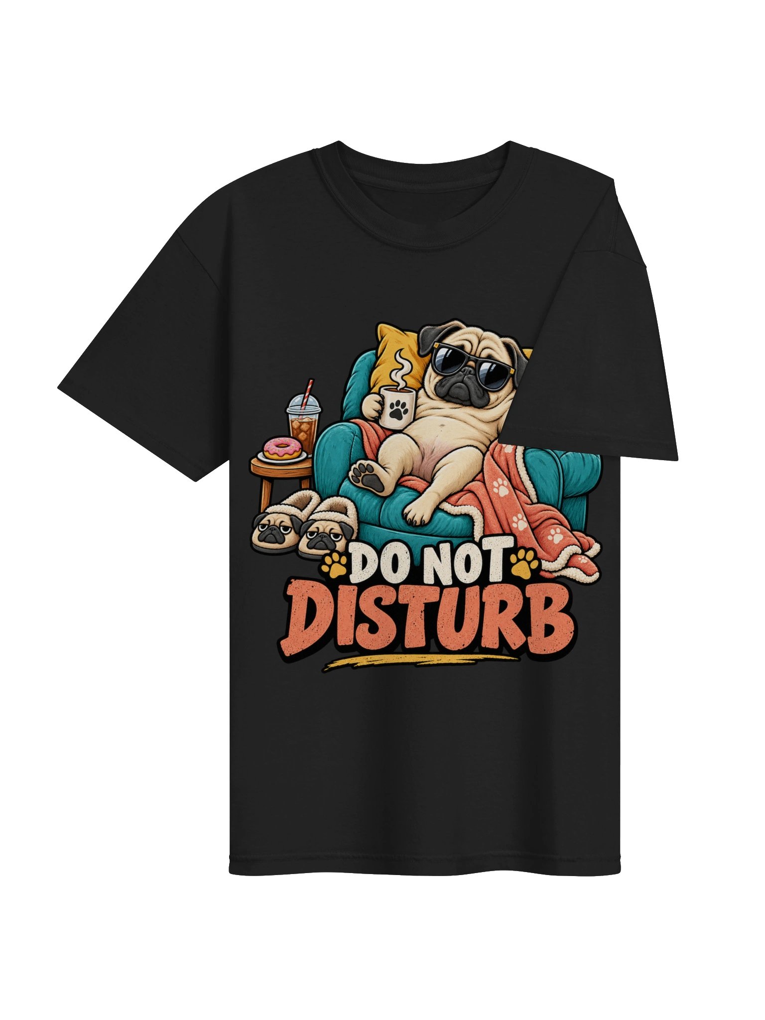 French Dog Do Not Disturb - Sarcastic Funny Animal Lover T-Shirt | Sassy Frenchie Humor Tee product image (4)