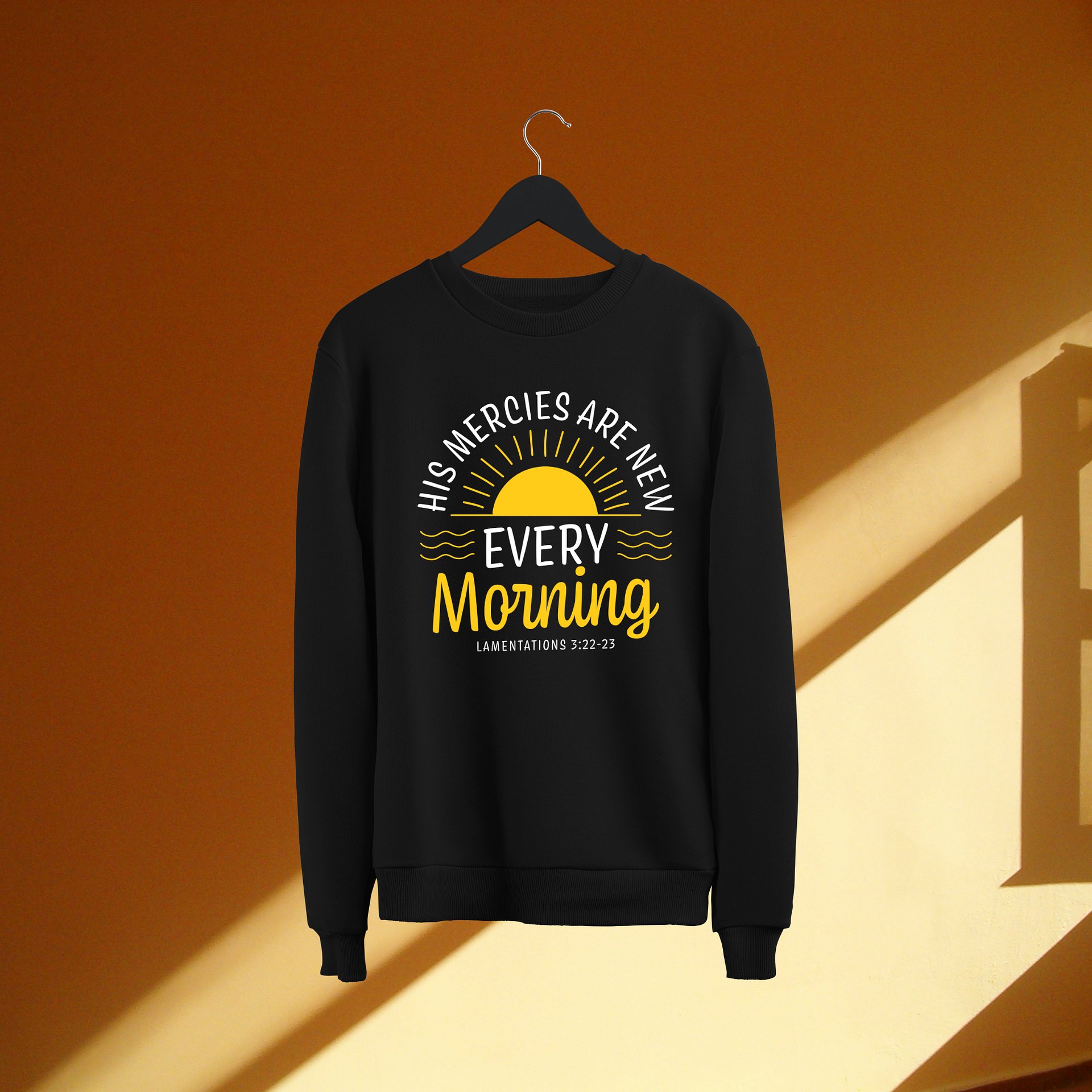 His Mercies Are New Every Morning Sweatshirt - Lamentations 3:22-23 product image (1)
