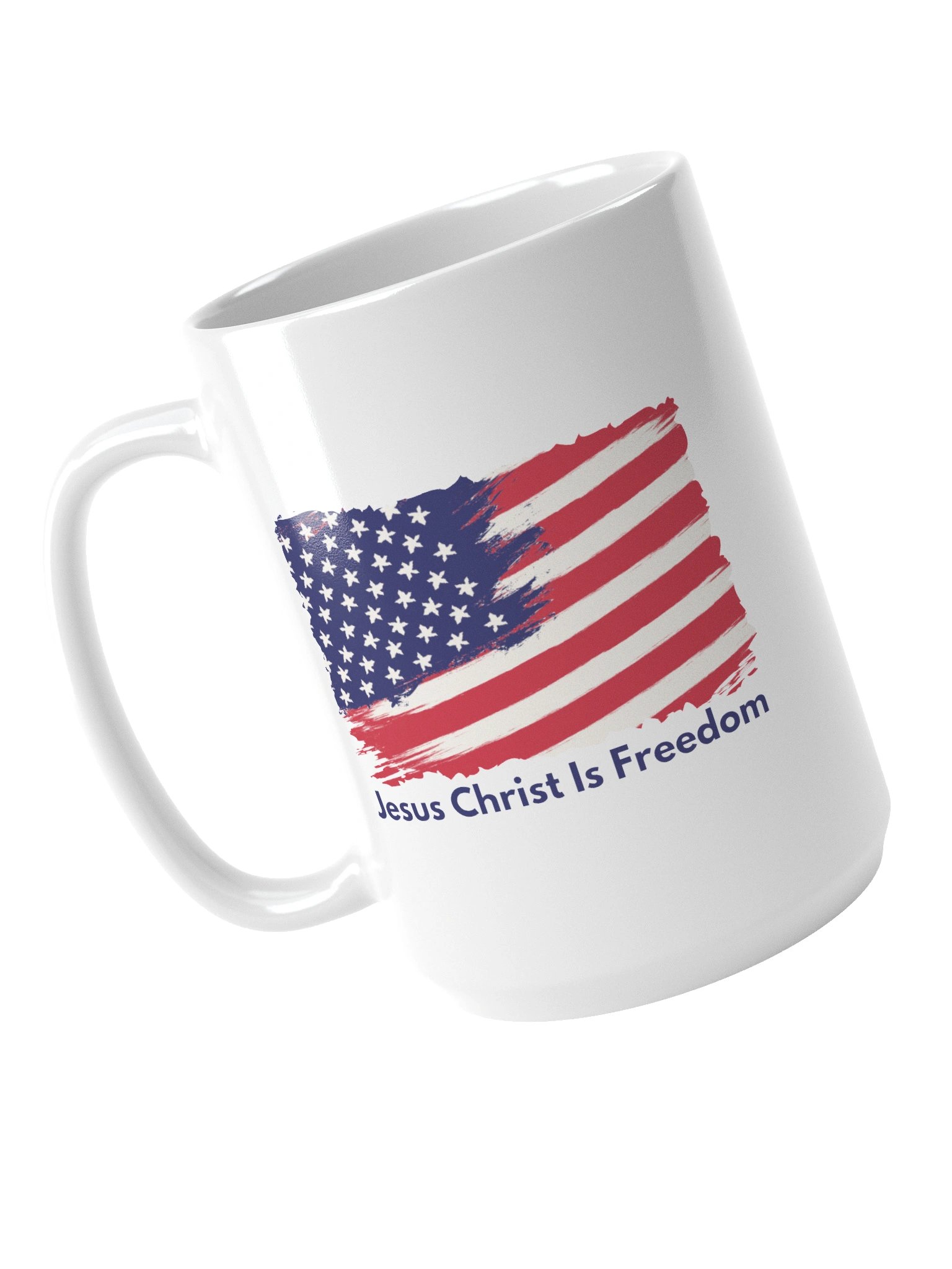 Jesus Christ Is Freedom 15 oz Christian Coffee Mug product image (4)