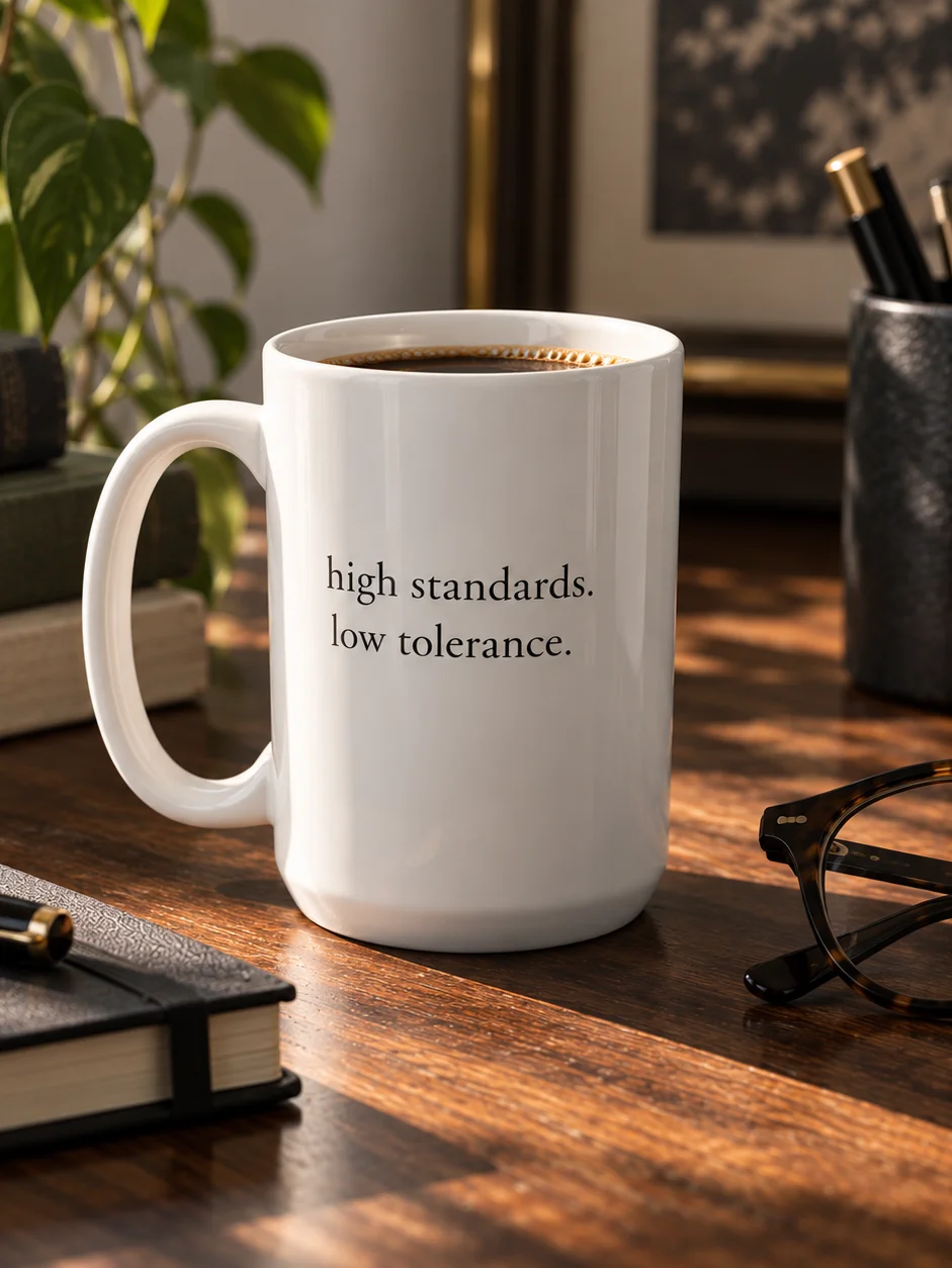 High Standards. Low Tolerance Mug product image (1)