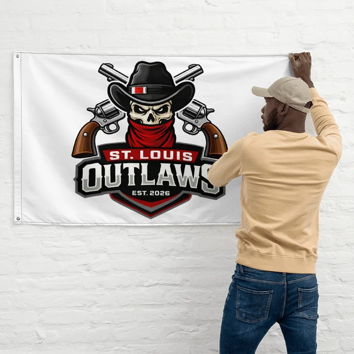 STL Outlaw Flag 34.5" x 56" product image (1)