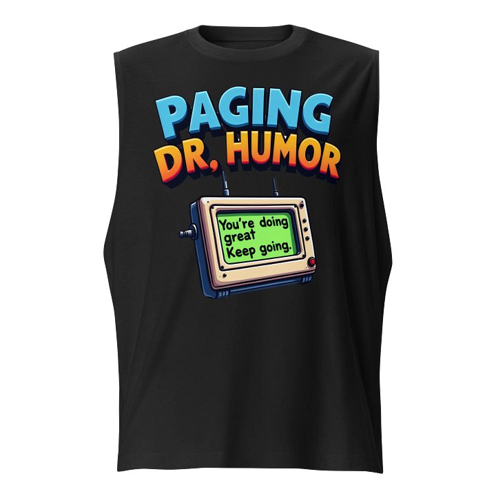 Dr. Humor Pager Muscle Tank product image (1)