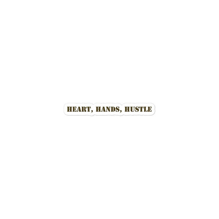 Heart Hands Hustle Die-Cut Stickers product image (2)