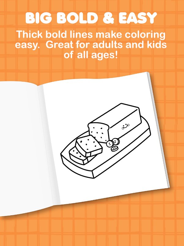 Cute Fall Treats – A Big and Easy Fall Snacks and Comfort Food Coloring Book (Digital Download) product image (5)