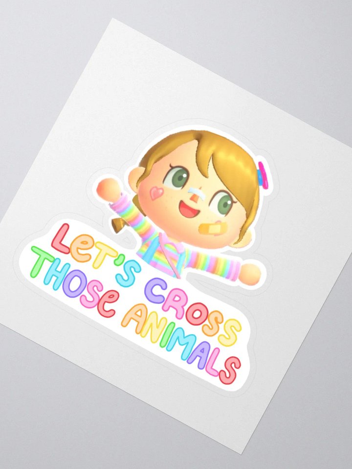 Let's Cross Those Animals Sticker product image (2)