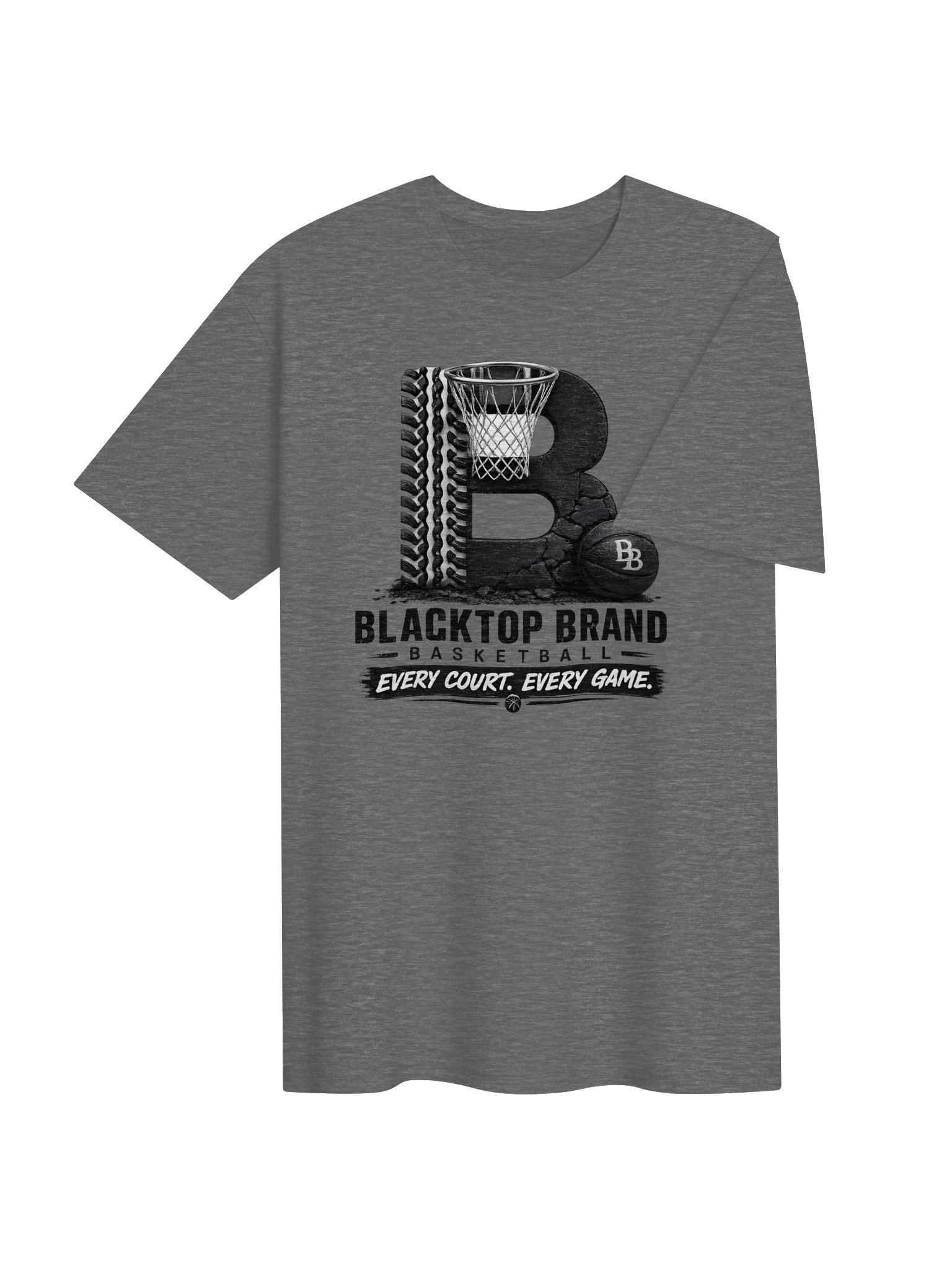 Blacktop Brand Basketball Logo Tee product image (4)