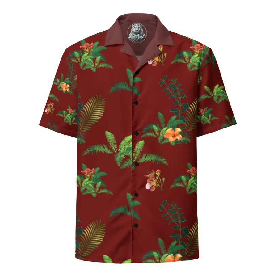 Vacation Beach Tropical Leaves Hawaiian Shirt product image (2)