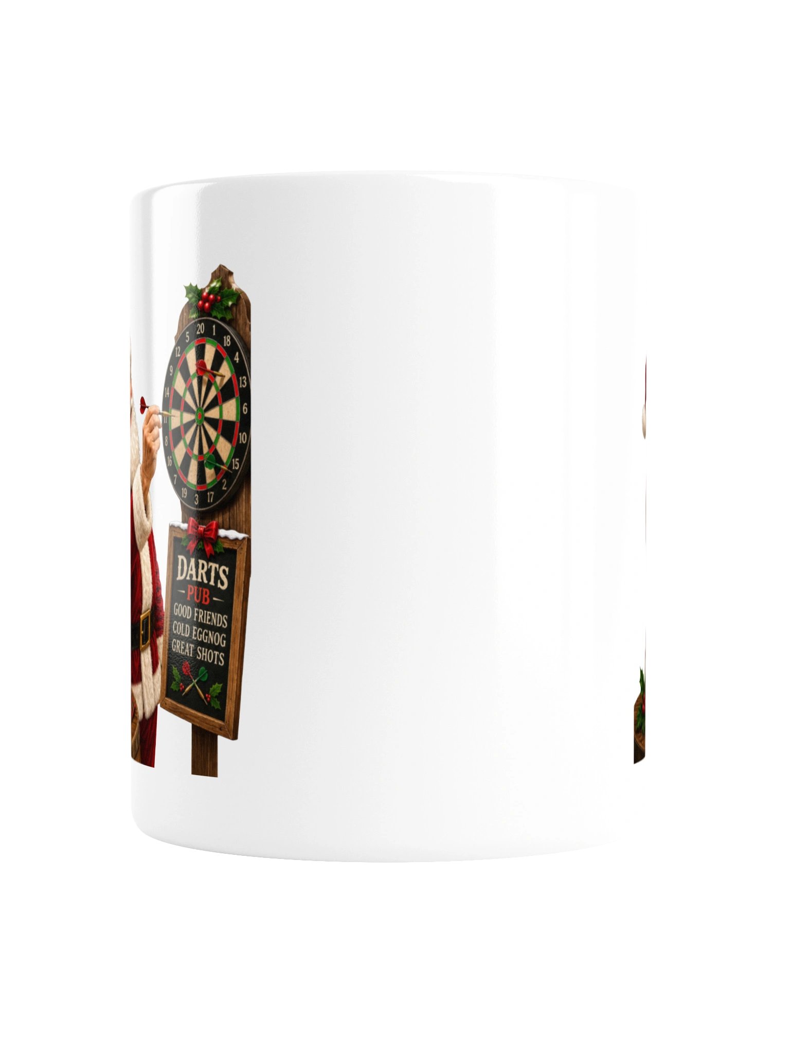 Santa’s off the clock—and aiming for the bullseye! Mug product image (4)