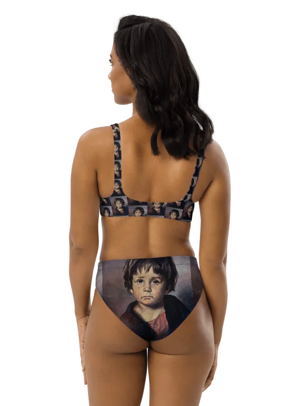 Crybaby Portrait Mosaic High-Waisted Bikini product image (2)