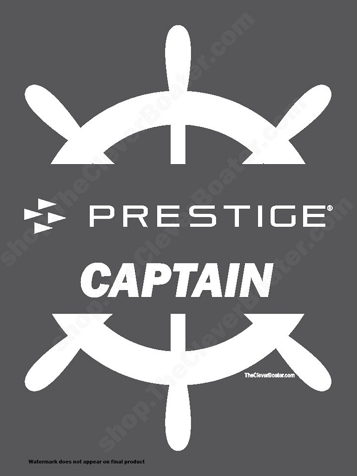 Prestige Captain - T-Shirt - Dark Shirt w/White Logo product image (2)