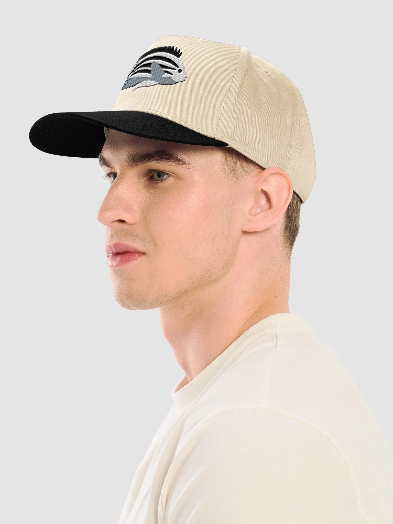 Lamarck's Angelfish Embroidered Mid-Profile Baseball Cap | Saltwater Reef Aquarium Fish Hat product image (3)