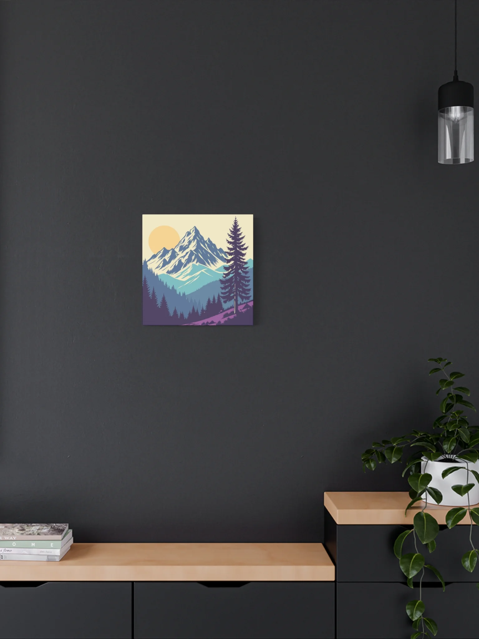 Alpine Peaks Mountain Canvas Wall Art product image (3)