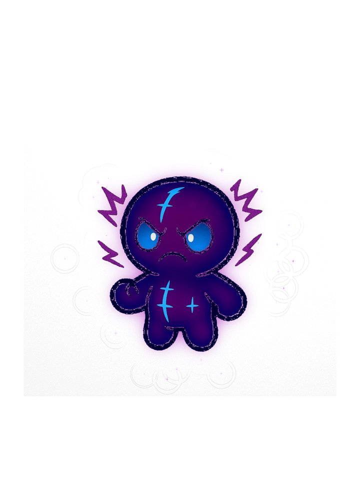 Void Shock Mascot — Kiss‑Cut Sticker product image (3)