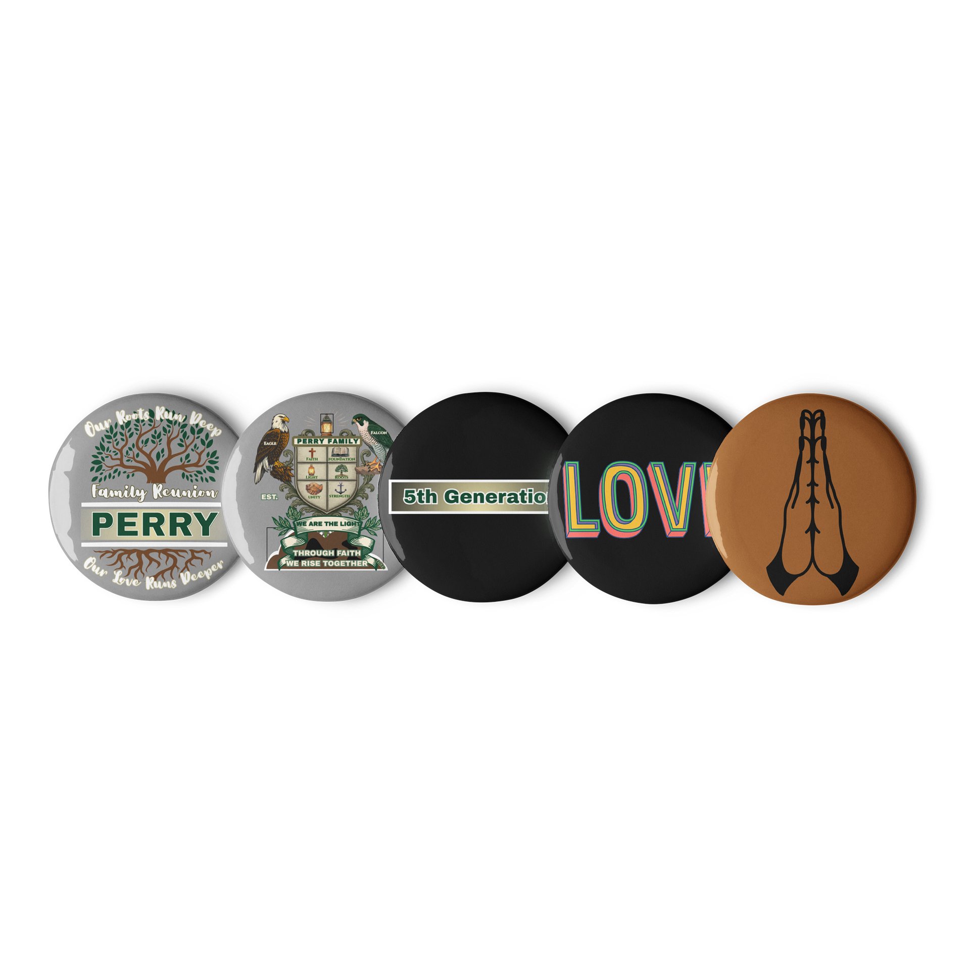 Pin Buttons for 5th Generation Perry Family Reunion 2026 | Legacy Edition product image (1)