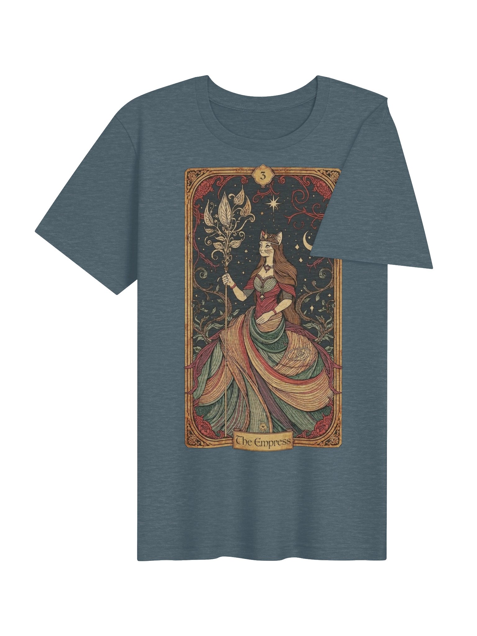 The Empress Tarot Shirt, Art Nouveau Style Graphic Tee, Mystical Feminine Gift product image (5)