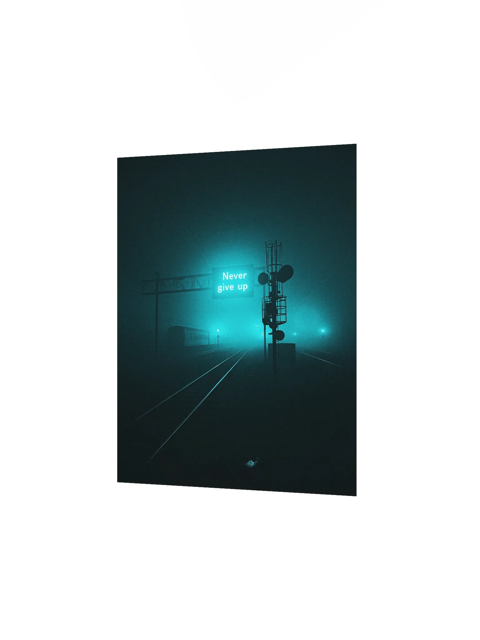 "Never give up" Matte Poster product image (2)