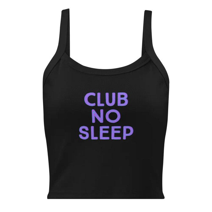Club No Sleep - Micro Rib Tank Top product image (1)