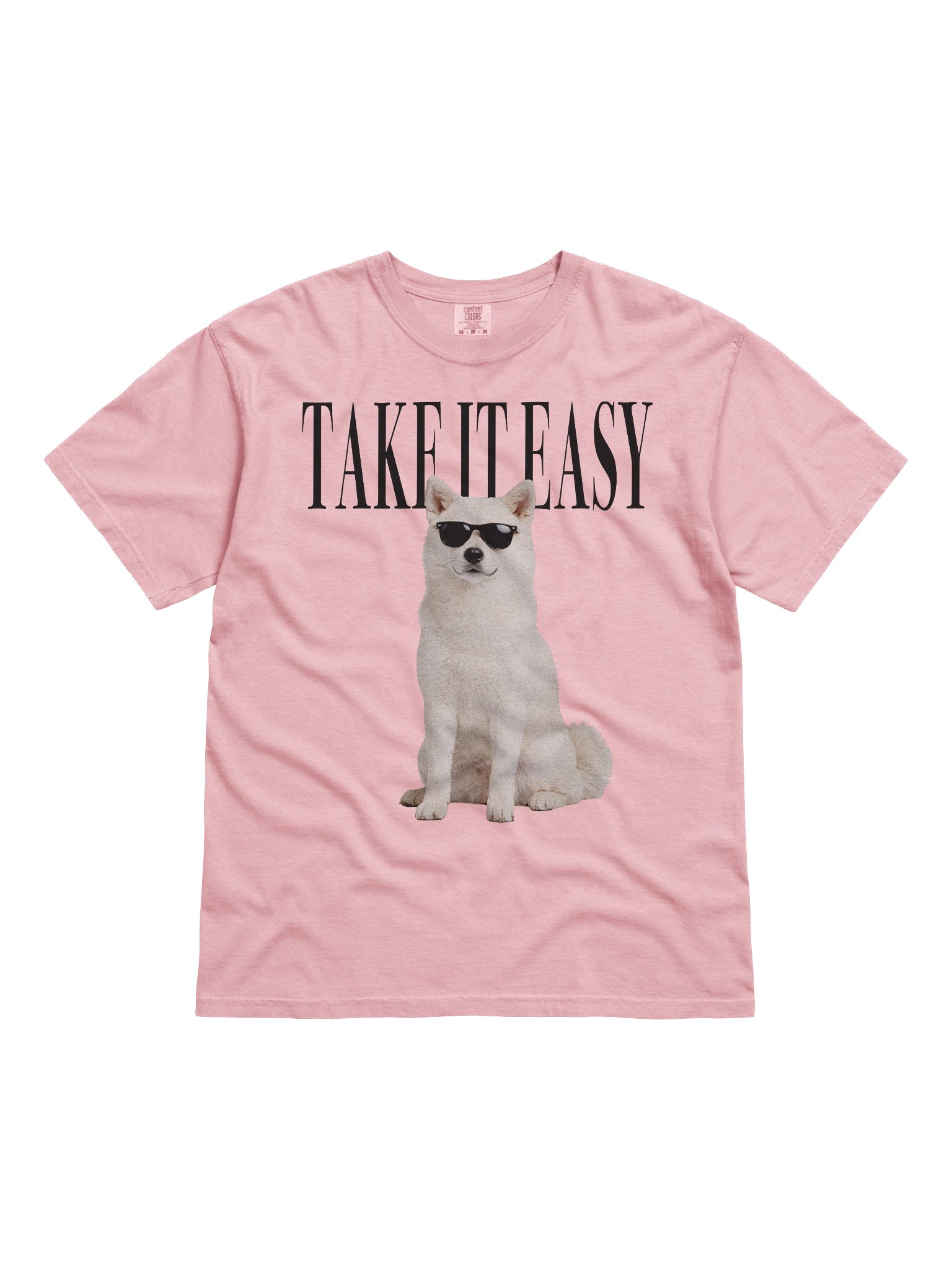 Take It Easy '90s Pop Vintage-Style T-Shirt for Japanese Akita(White) Owners product image (4)