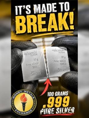 Breaking a Silver Bar by Hand?! | Valcambi CombiBar Money Metals just tested one of the most unique silver bullion products on the market. This 100-gram Valcambi CombiBar is made from .999 fine silver and designed to break apart by hand into smaller 10-gram fractional silver bars — no tools needed. Fractional silver like this is one reason many silver stackers and precious metals investors trust physical silver for flexibility, barter potential, and long-term wealth preservation. Watching pure silver snap apart this cleanly is ridiculously satisfying. Silver Valcambi CombiBar  Valcambi Suisse Money Metals Exchange . . . . . . . . . . . . . . . . . . . . . . . . #silver #prepper #survival #FractionalSilver #preciousmetals #silverbullion #Bullion #breakable #BREAKING #investment #Valcambi #SilverStacking #silverbars #silverbar #SoundMoney #ProductTesting