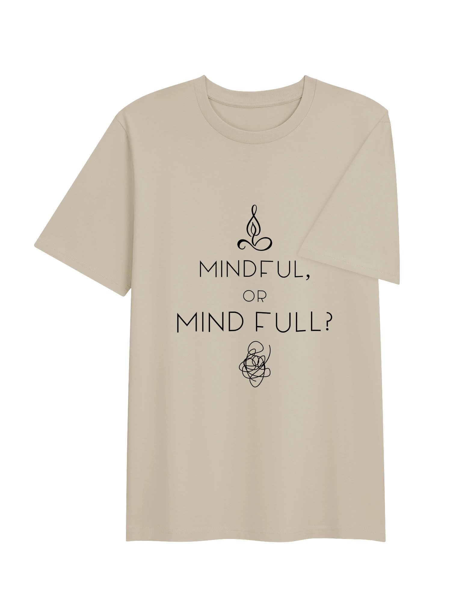 Mindful or Mind Full? — the one that jokes first, then makes you think |Unisex Ribbed-Neck Tee product image (14)