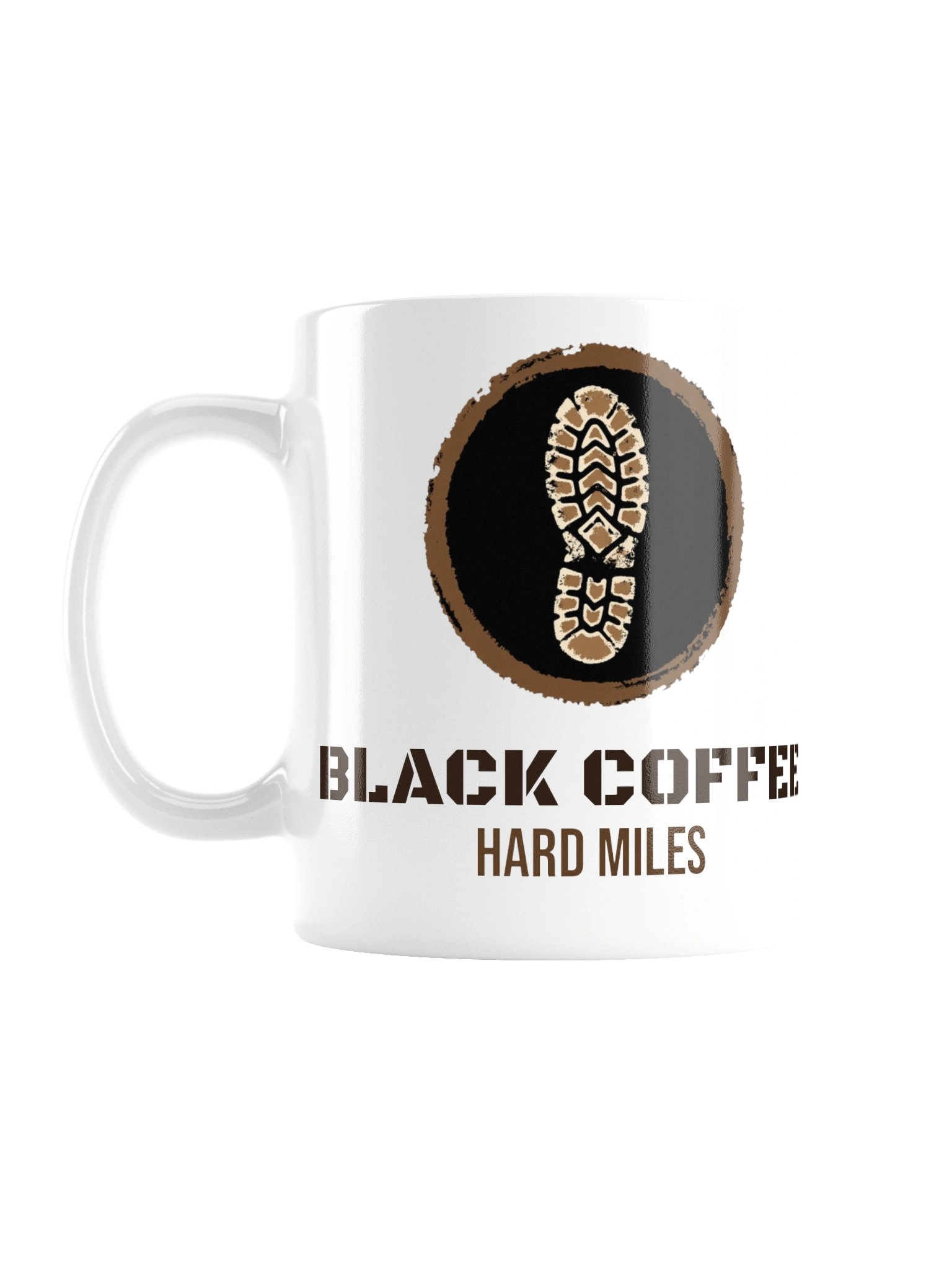 Black Coffee, Hard Miles Mug product image (1)