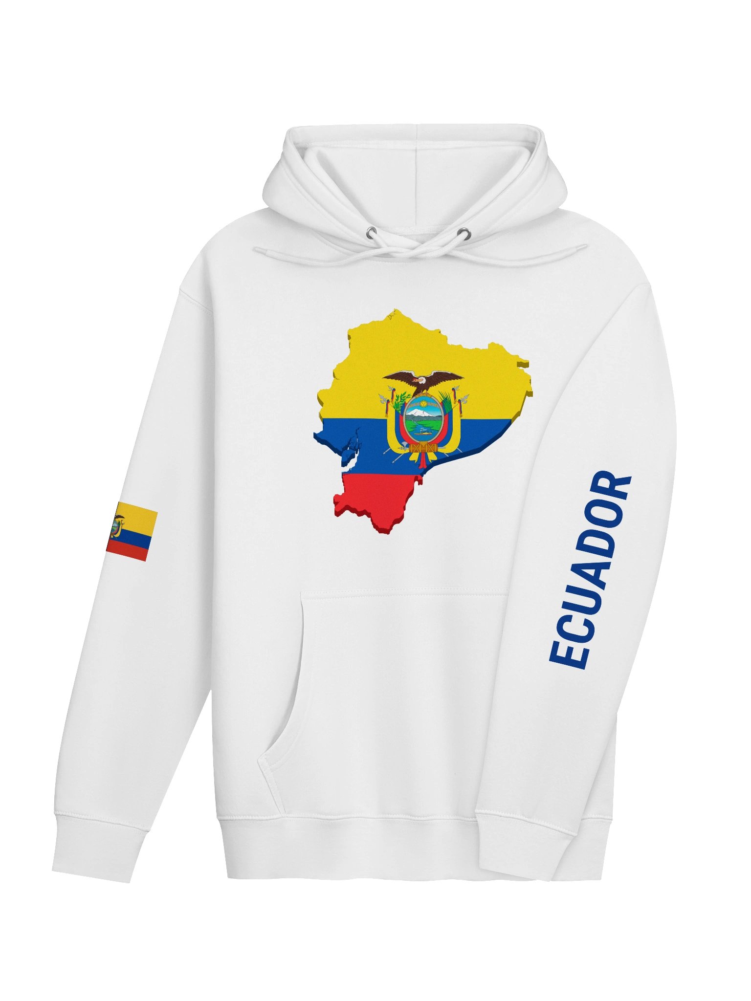 Ecuador 2026 World Cup Flag Hoodie - Premium 3-End Fleece - Unisex Hoodie product image (21)