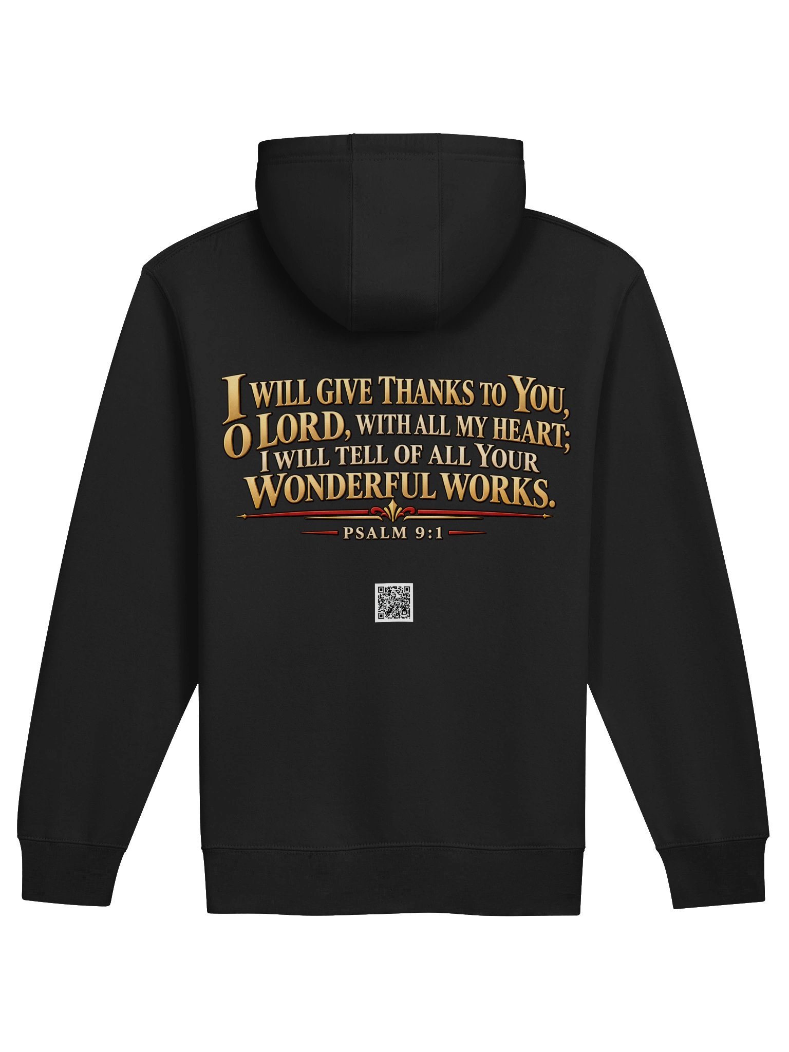Theology Today — Psalm 9:1 Zip-Up Hoodie (Center) product image (2)