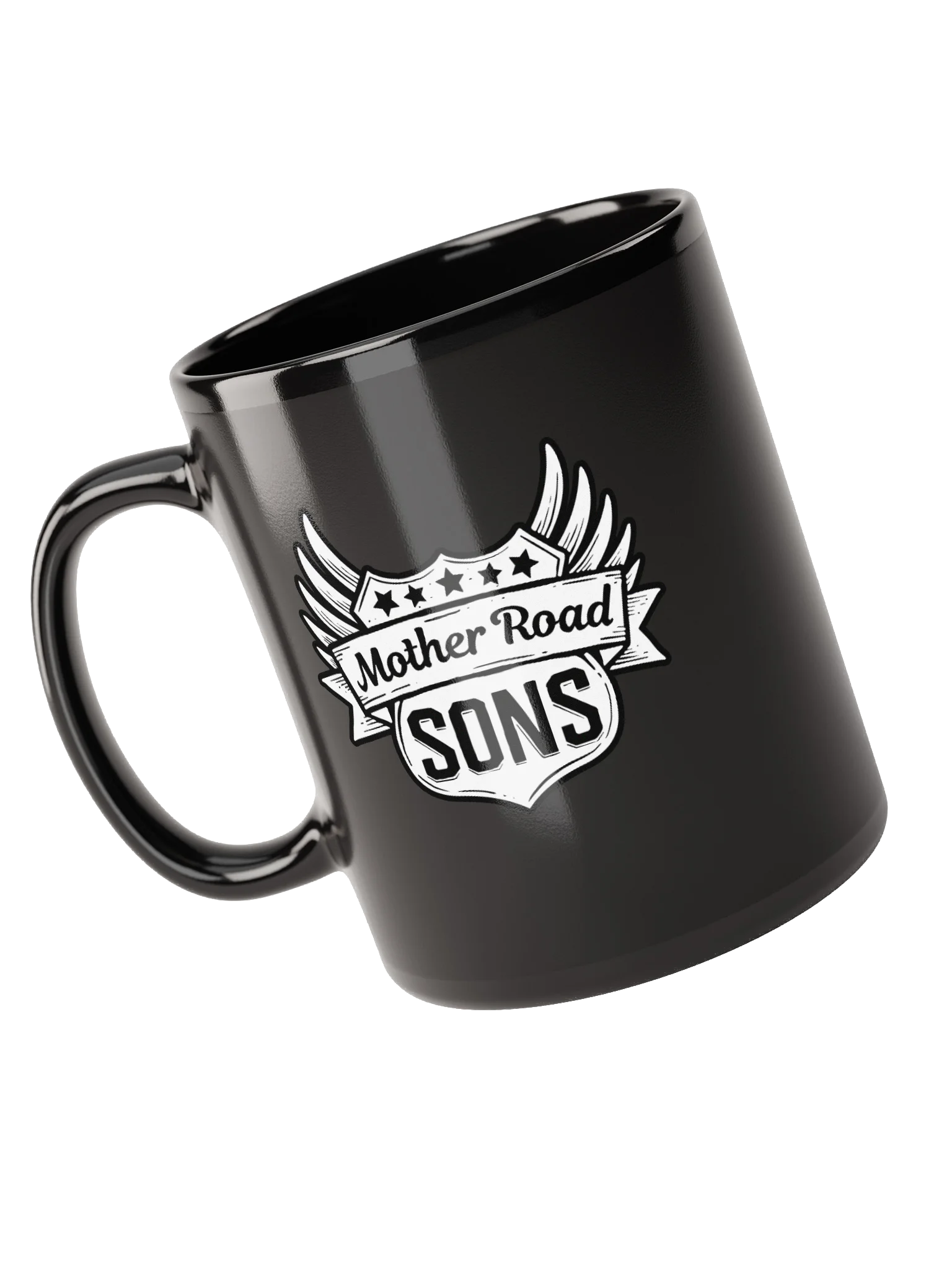 Logo Mug- Black w/ White product image (9)