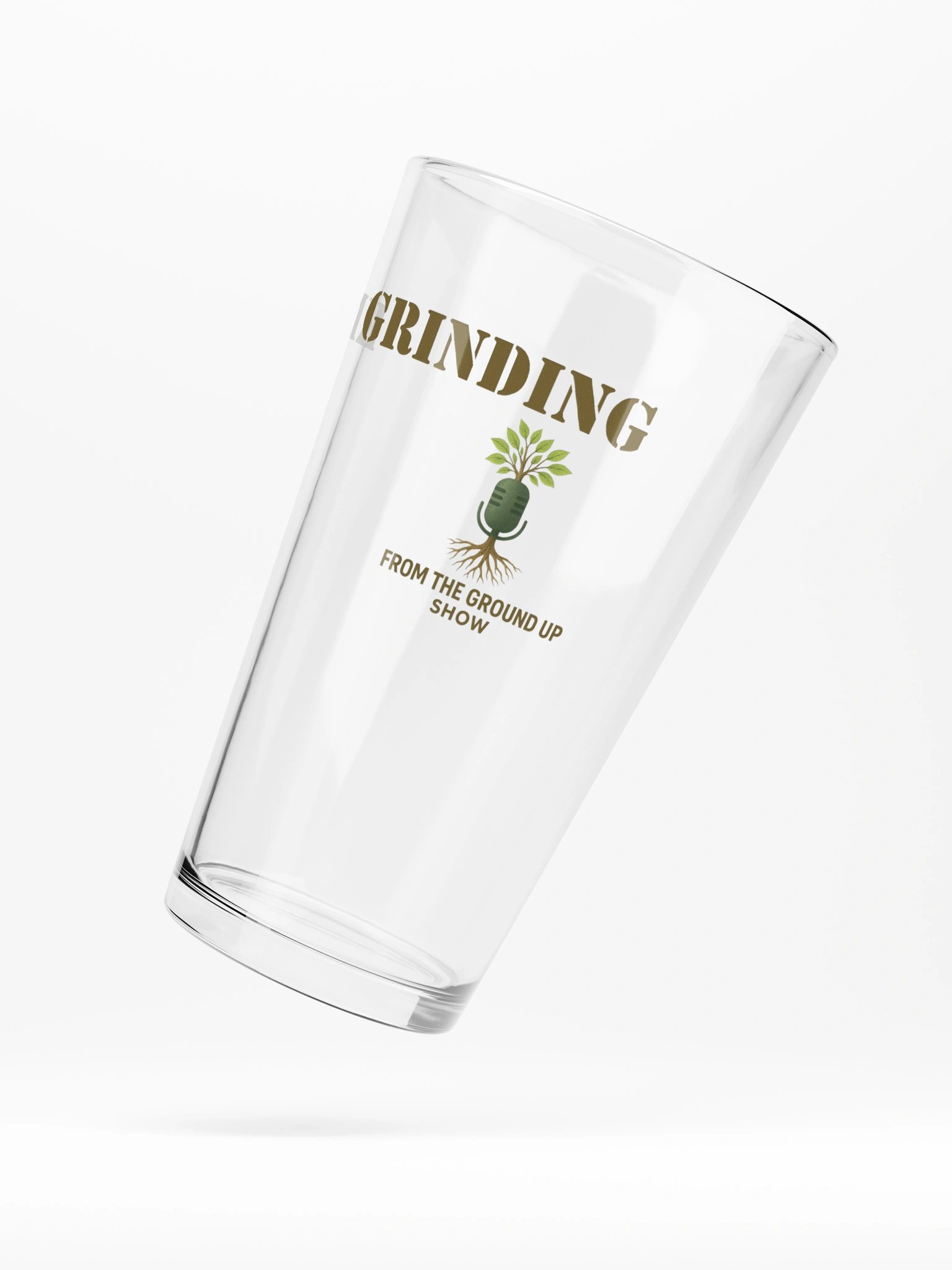 Keep Grinding Shaker Pint Glass product image (5)