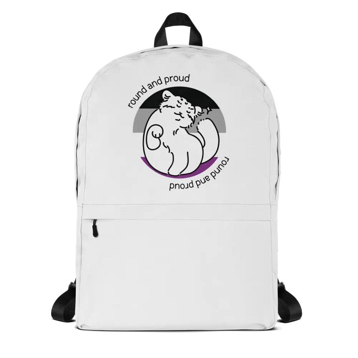 Round and Proud Manul Asexual Version - Backpack product image (1)