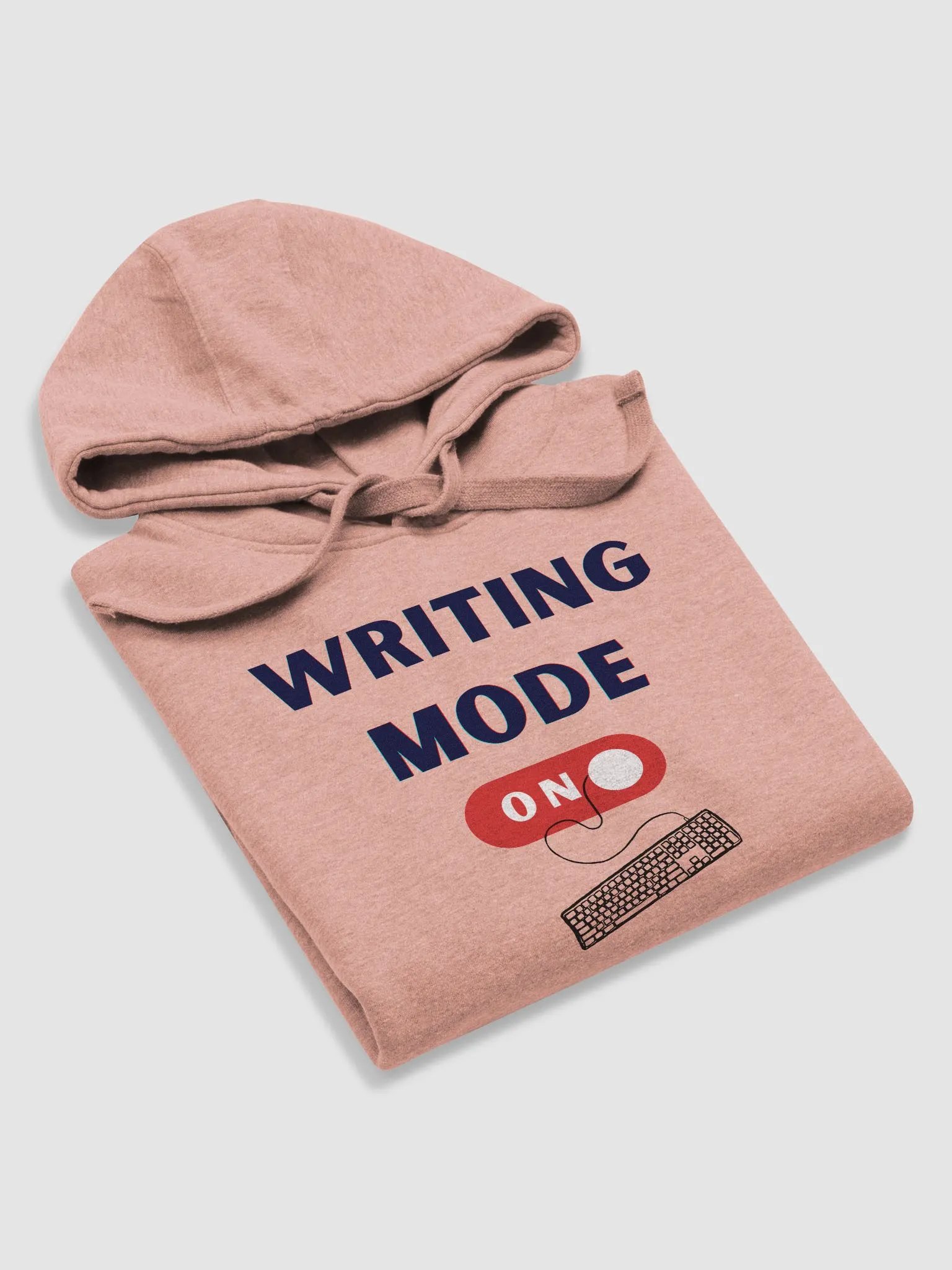 Writing Mode On - Dusty Rose pink Unisex Hoodie product image (5)