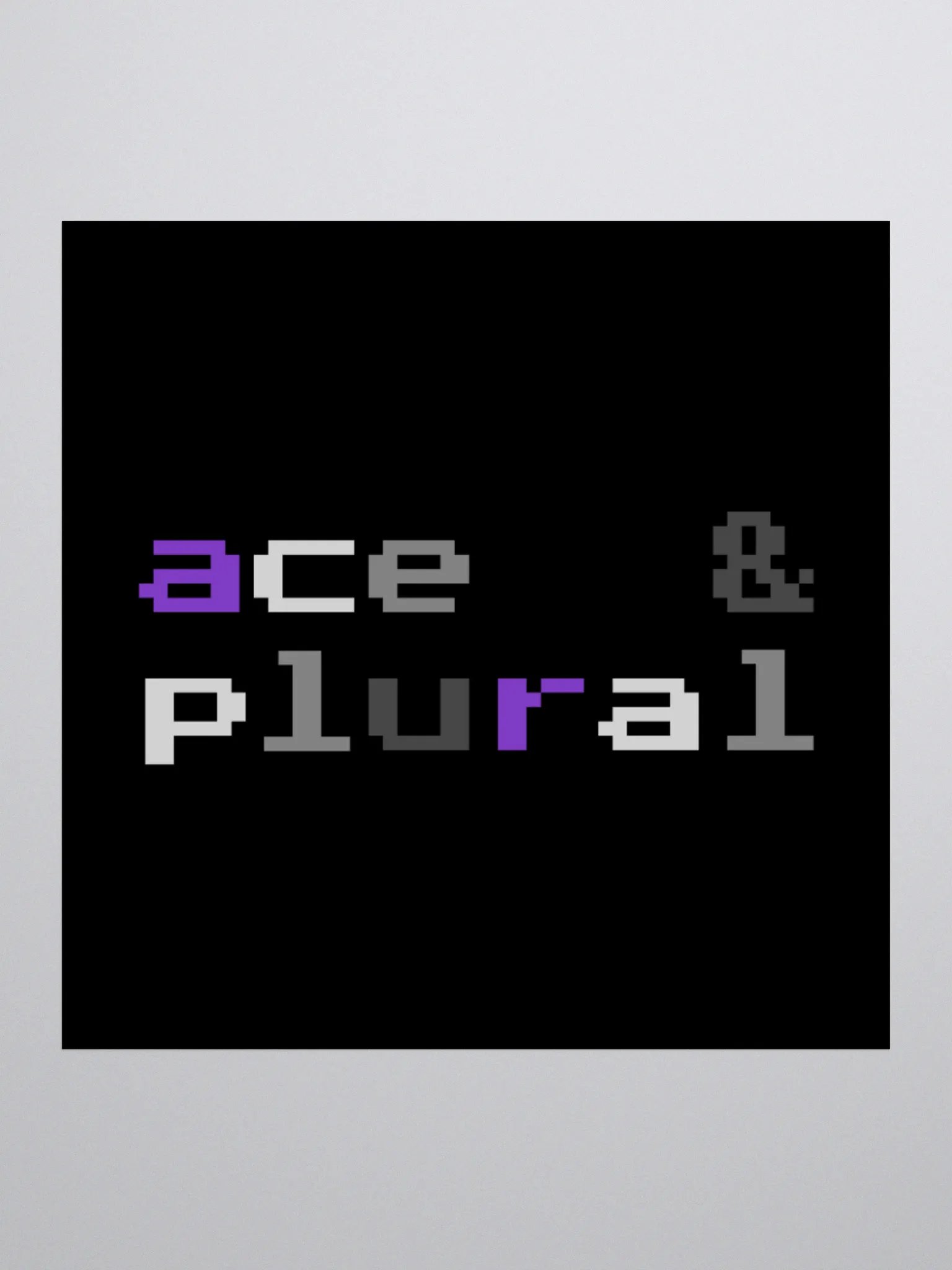 Ace & Plural Sticker (Retro Pixel Style) product image (3)