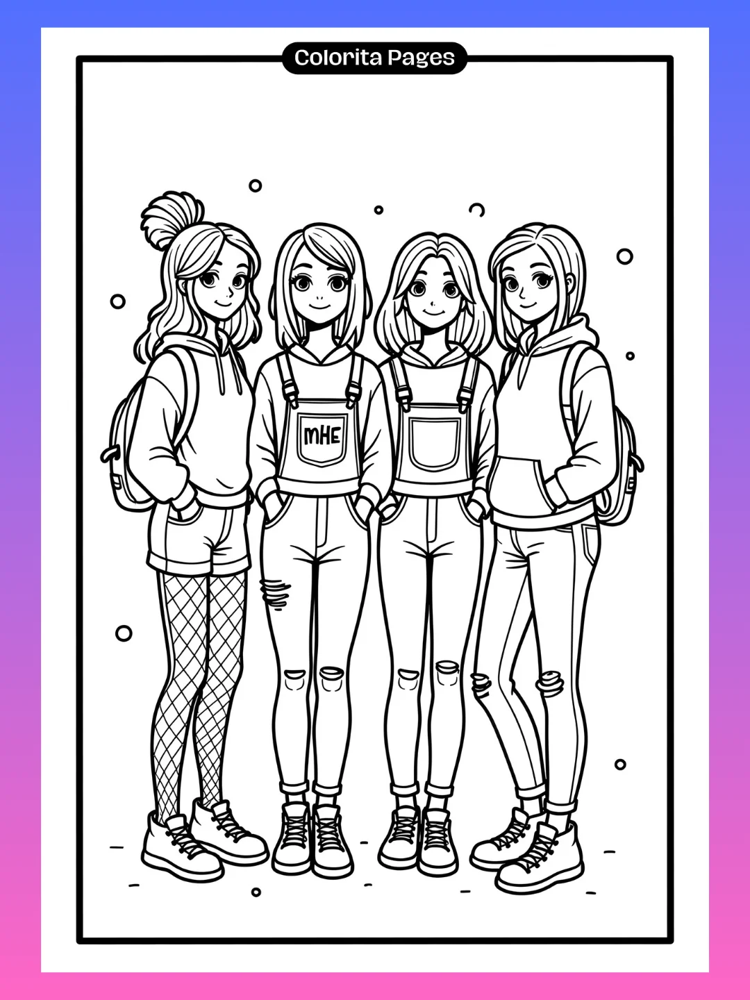 Colorita Girls - Coloring Pages product image (3)