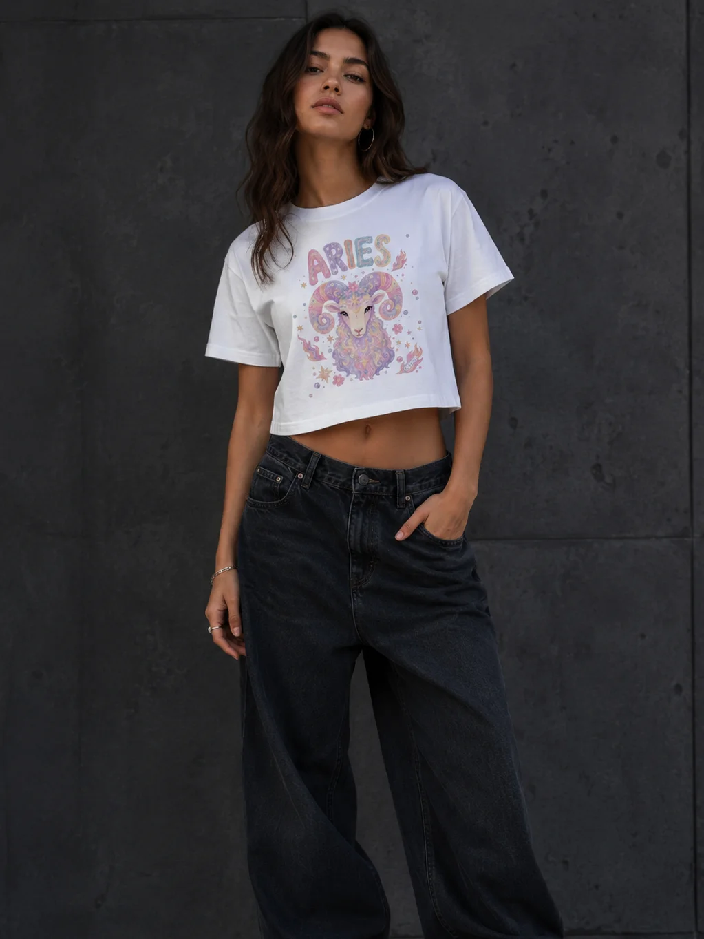 Aries Astro Pop Crop Top product image (1)